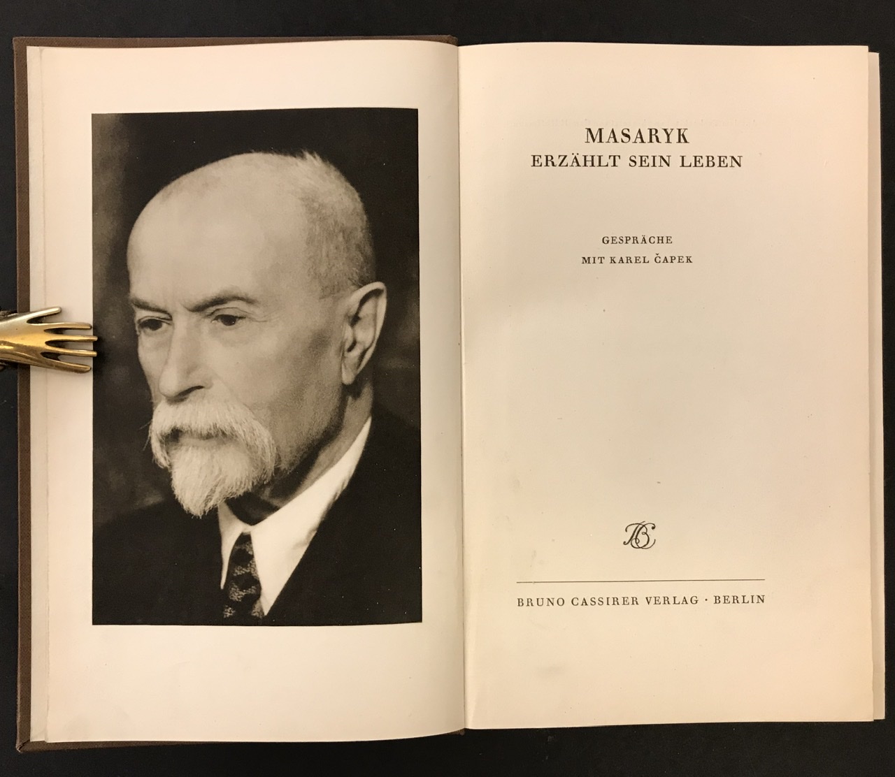 Masaryk erzählt sein Leben. Gespräche mi Karel Čapek