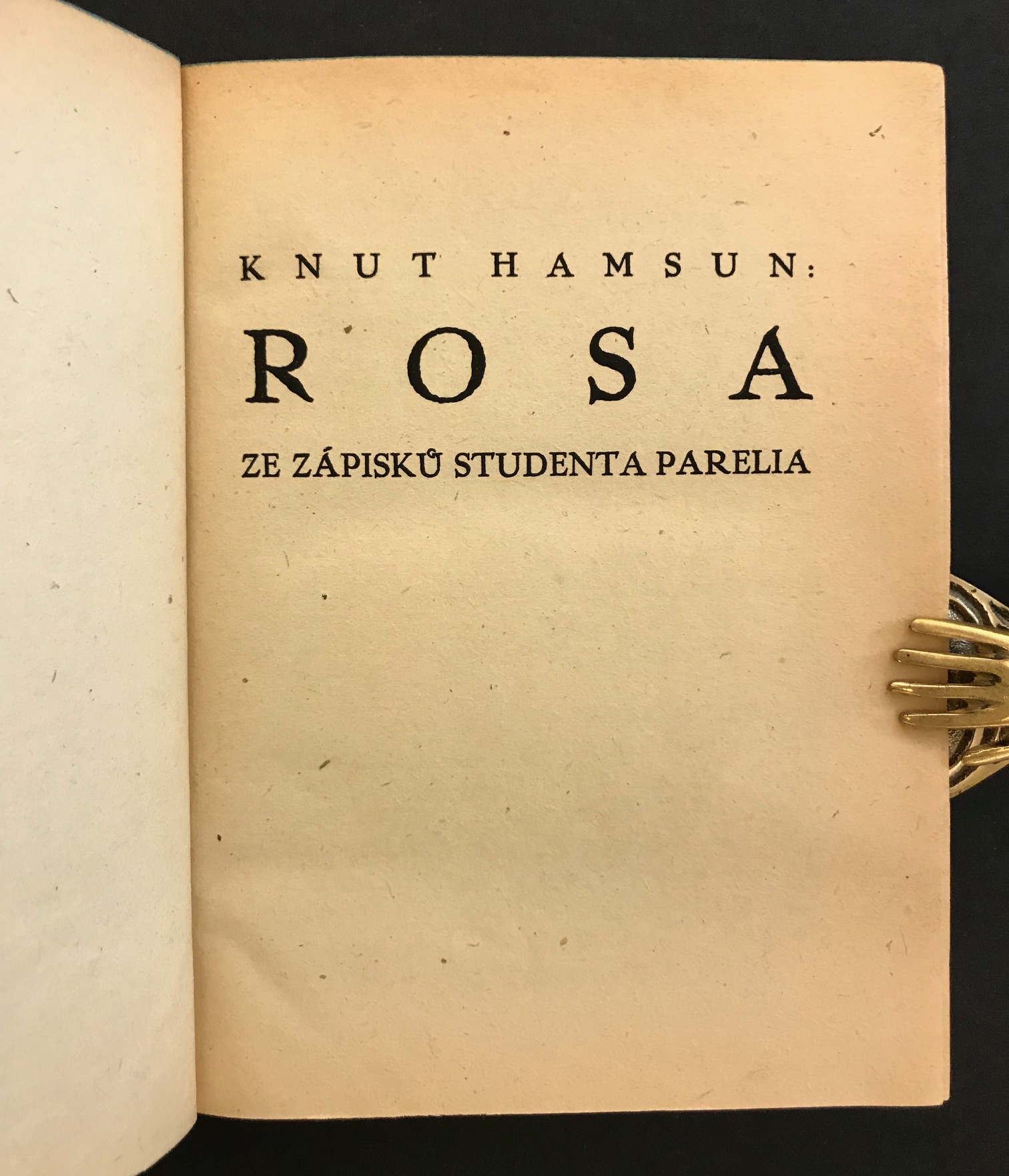 Rosa. Ze zapisků studneta Parelia
