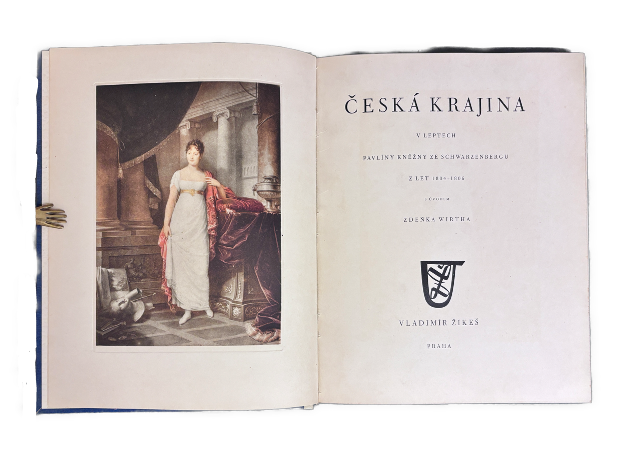 Česká krajina v leptech Pavlíny kněžny ze Schwarzenbergu z let 1804 - 1806