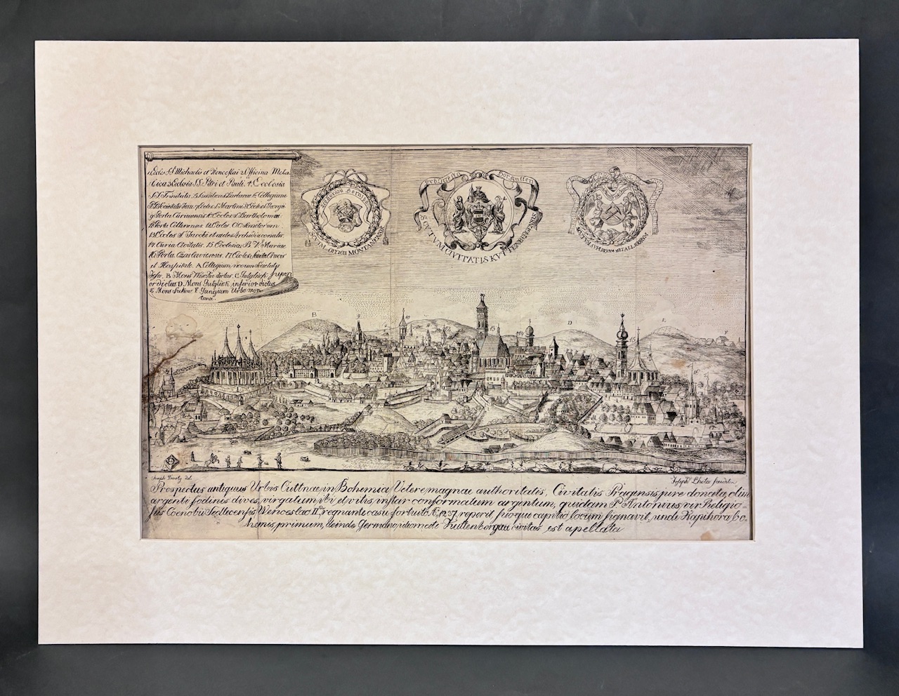 KUTNÁ HORA - Prospectus antiquus Urbis Cutnae in Bohemia