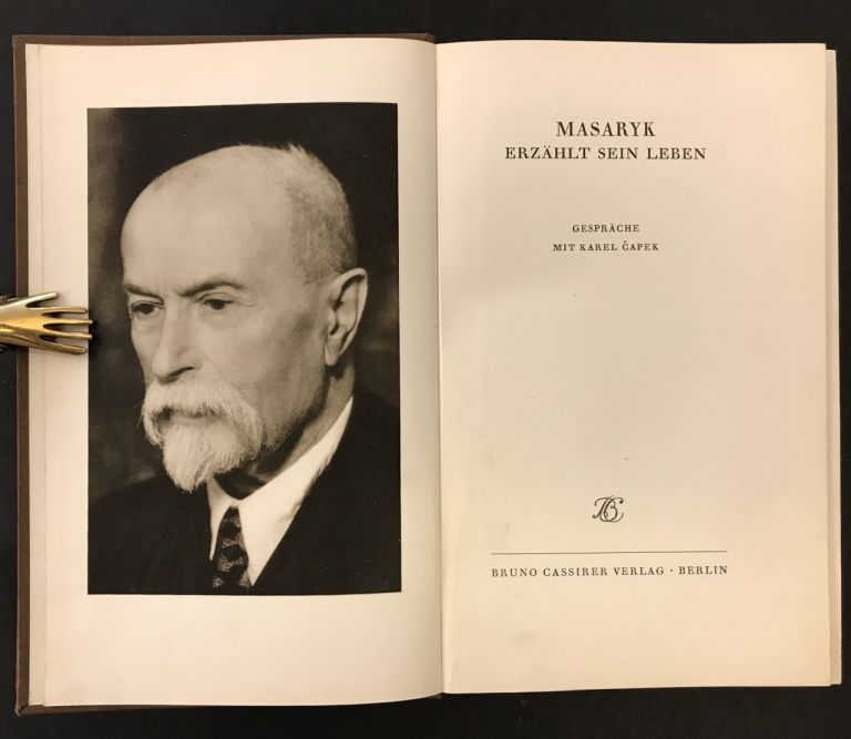Masaryk erzählt sein Leben. Gespräche mi Karel Čapek 763DA0CE 487C 47E5 A1AF 0207E0DECB2F2