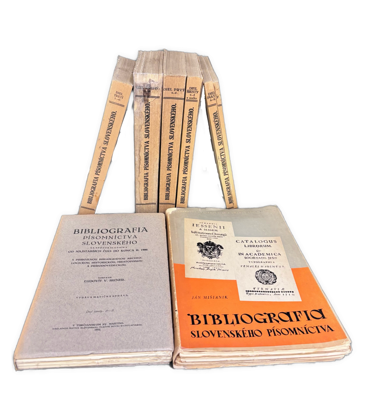 Bibliografia písomníctva slovenského na spôsob slovníka od najstarších čias do konca r. 1900  I.-VI. zväzok + Mišianikove Doplnky - 1. VYDANIA IMG 0575