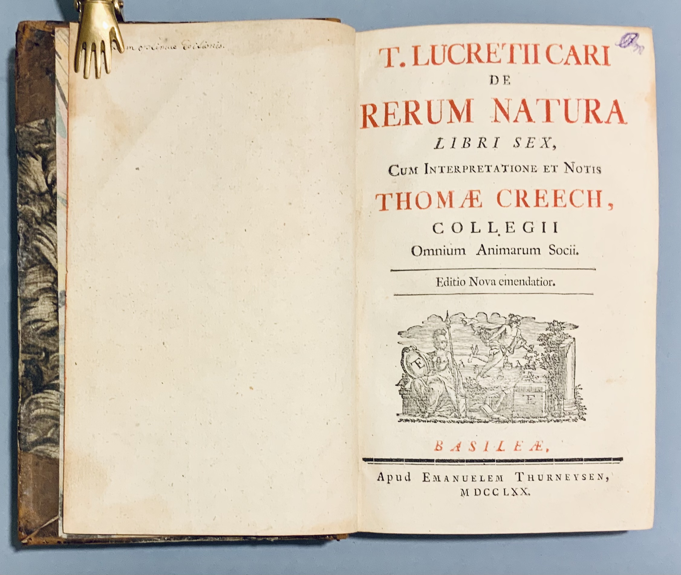 De Rerum Natura libri sex - Stará tlač - Antikvariat Steiner