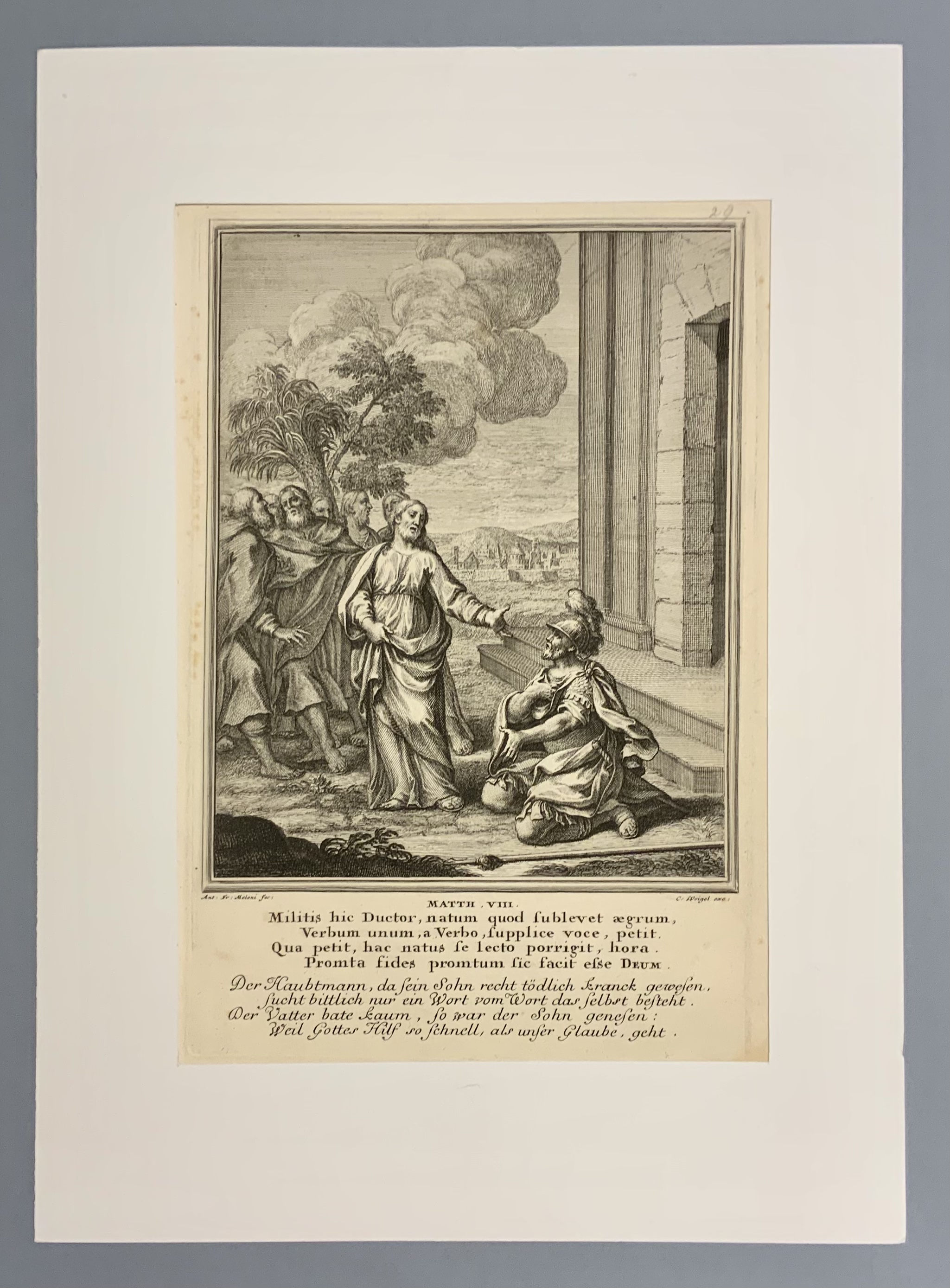 Mediryt - Historiae celebriores  Veteris /Novi/ Testamenti - Matth. VIII.