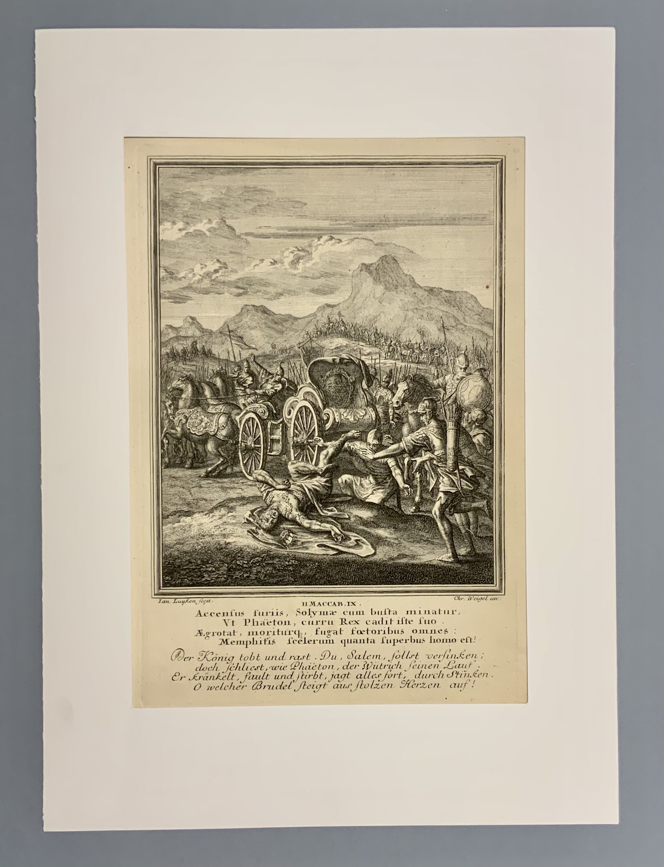 Mediryt - Historiae celebriores  Veteris /Novi/ Testamenti - II Maccab. IX.