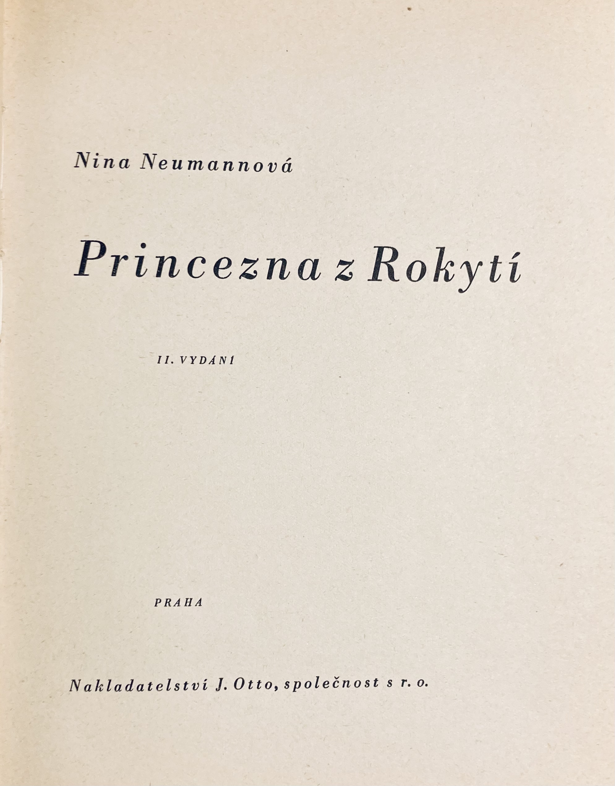 Princezna z Rokytí