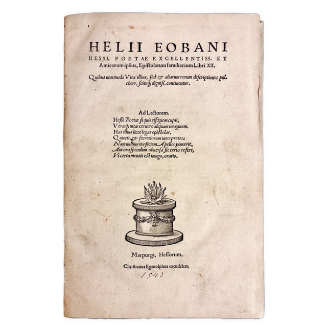 HUMANISTICKÉ EPIŠTOLY - Epistolarum familiarium Libri XII