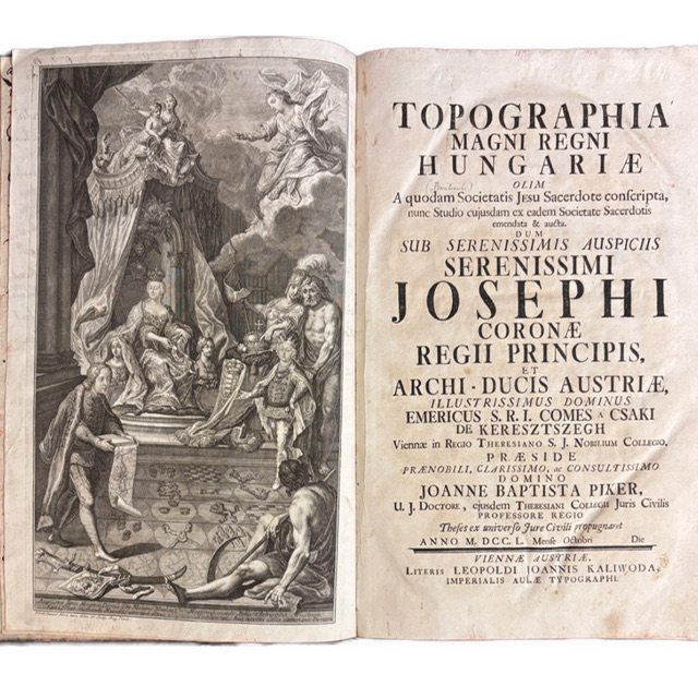 Michael Bonbardi – Topographia Magni Regni Hungariae (1750) | Kompletný exemplár s frontispisom IMG 1189