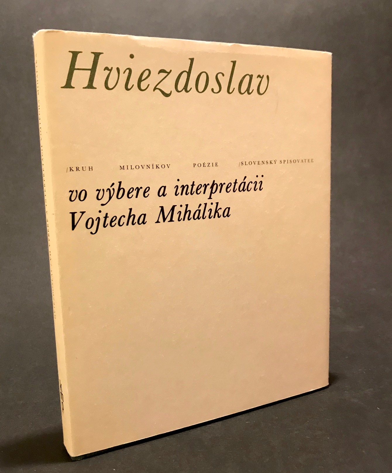 Hviezdoslav vo výbere a interpretácii Vojtecha Mihálika
