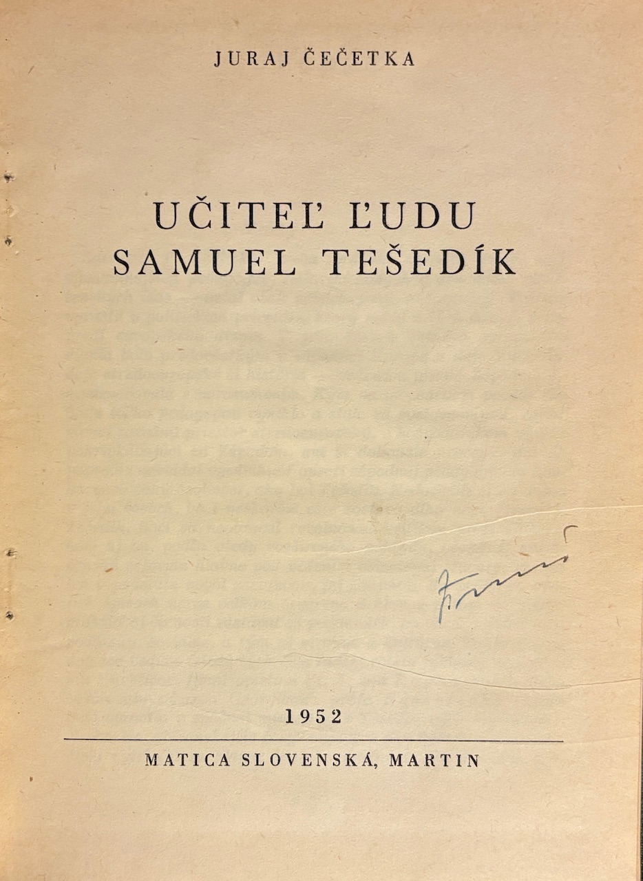 Učiteľ ľudu Samuel Tešedík - 1. VYDANIE IMG 373