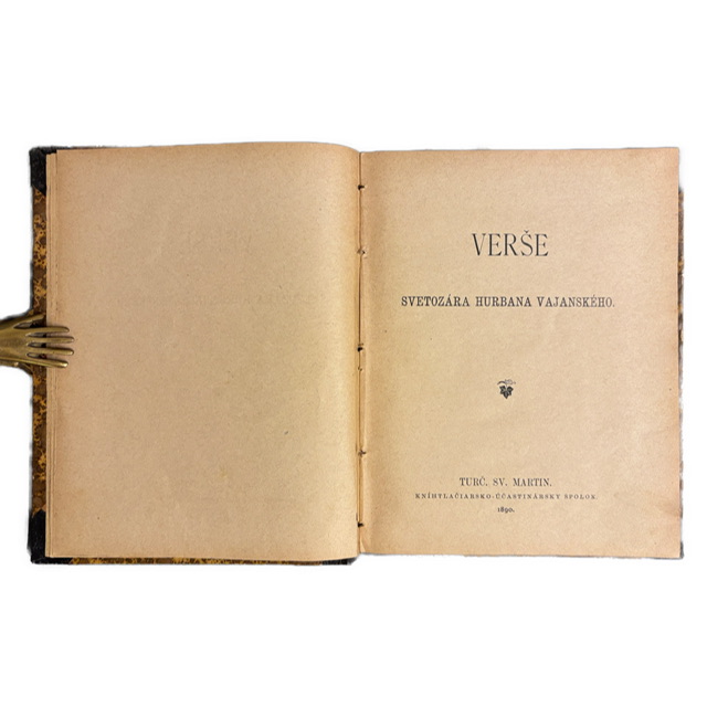 KLASIKA SLOVENSKEJ POÉZIE  - Verše (1890) - 1. VYDANIE IMG 3939