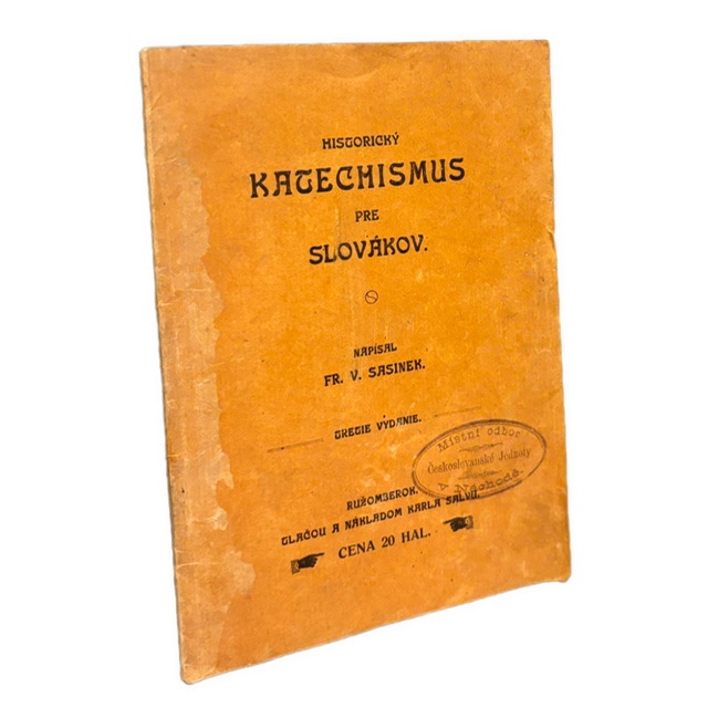 NÁRODNÉ HNUTIE / DROBNÁ TLAČ - Historický katechismus pre Slovákov IMG 3941