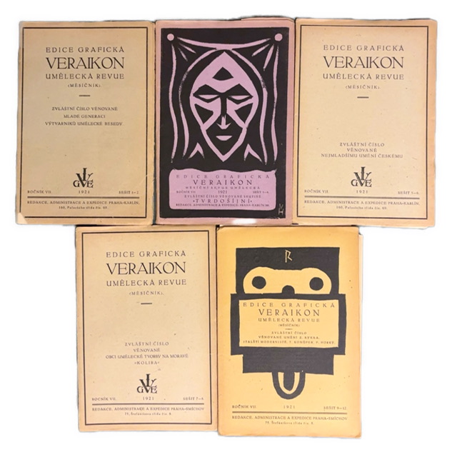 Veraikon – umělecká revue. Ročník VII (1921). Edice grafická