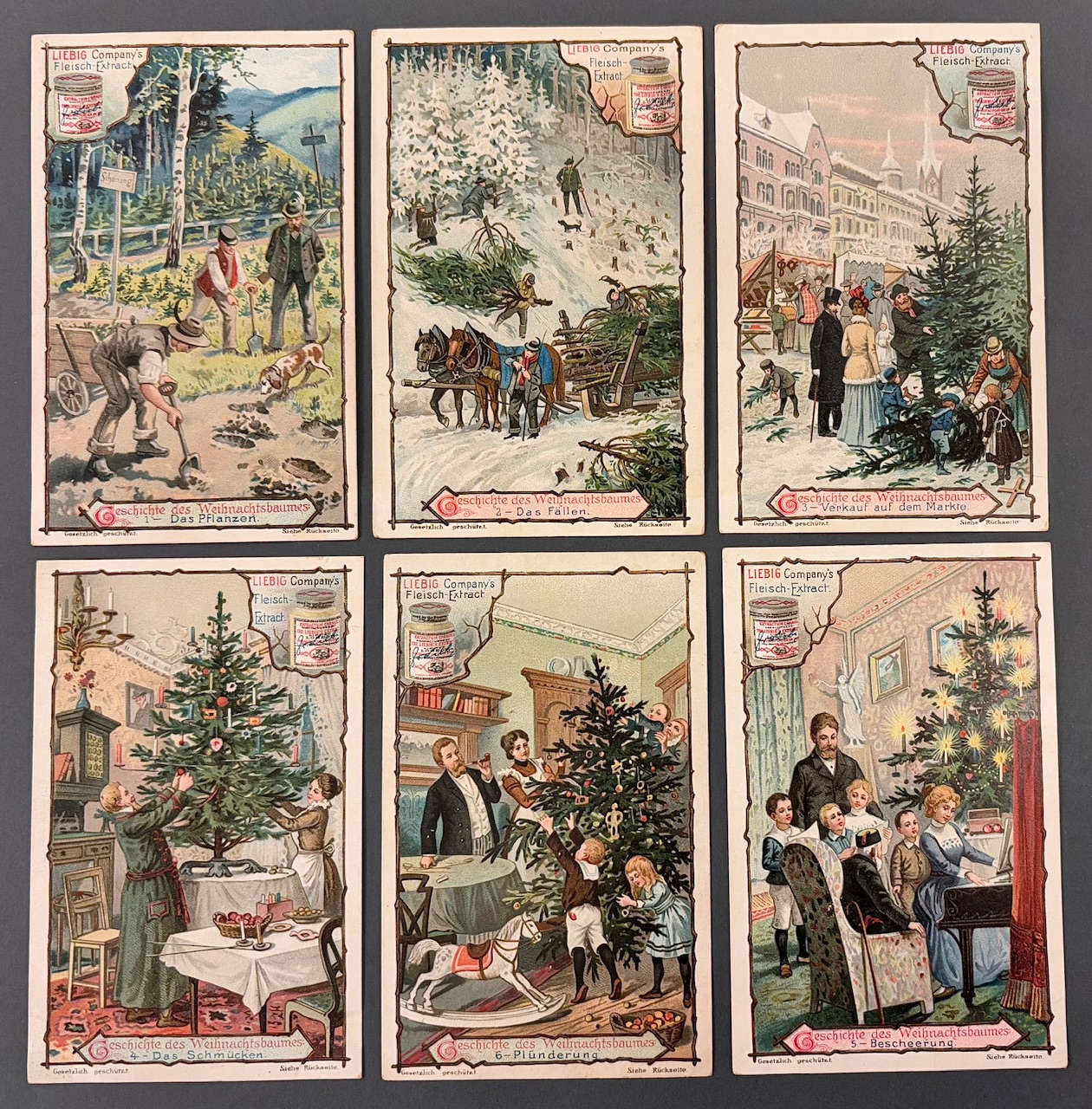 Werbekarten - Reklamné kartičky -  Liebig Company´s Fleisch Extract