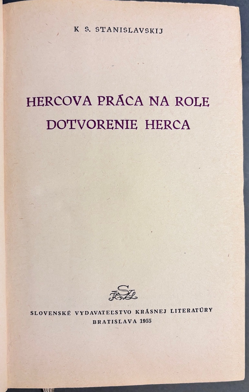 Hercova práca na role. Dotvorenie herca