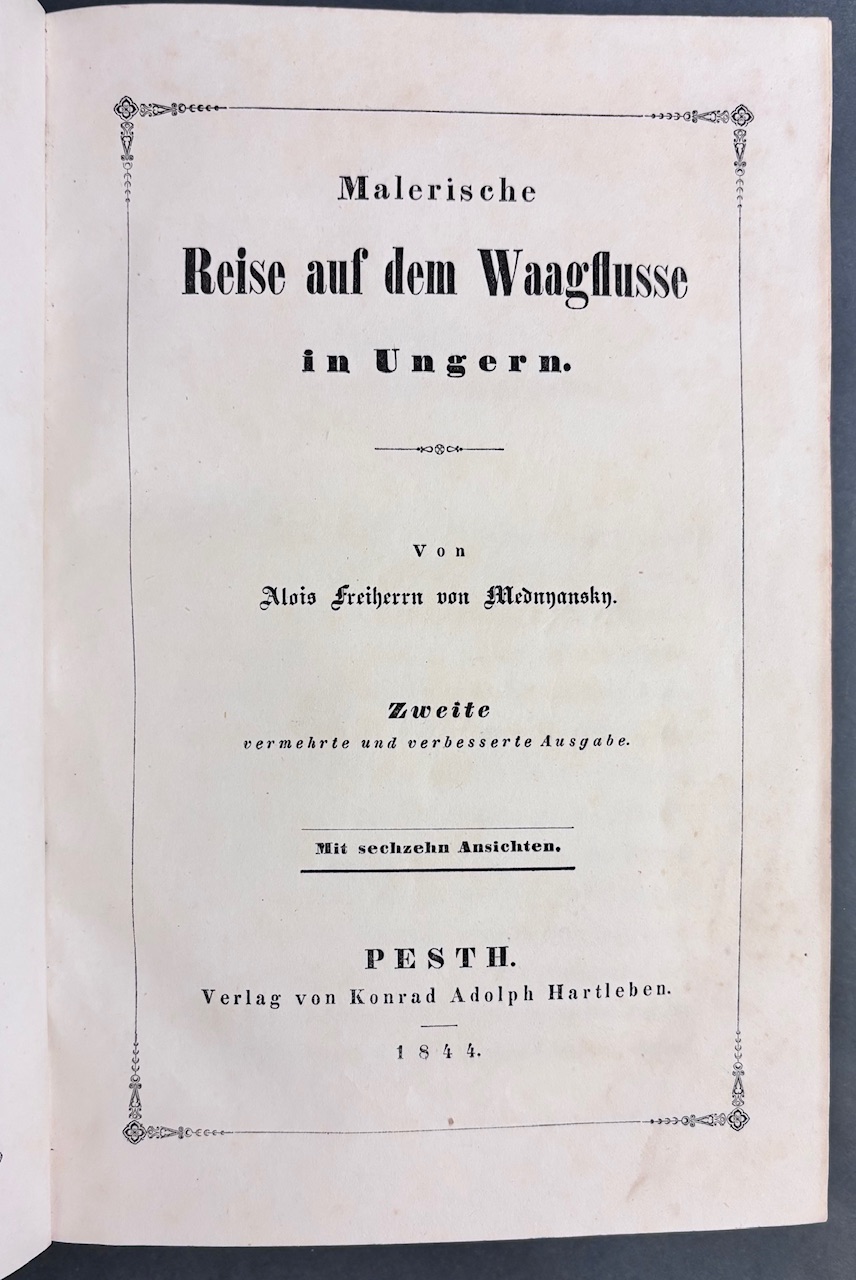 Malerische Reise auf dem Waagflusse in Ungern