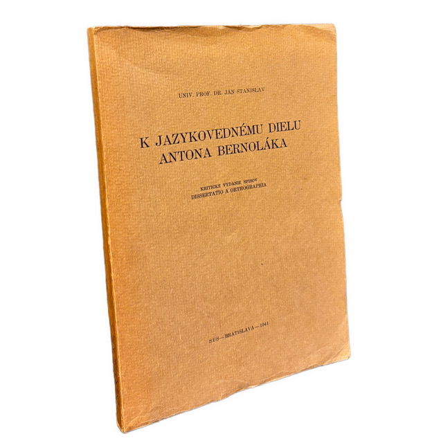 K jazykovednému dielu Antona Bernoláka - Kritické vydanie Dissertatio a Orthographia IMG 6546