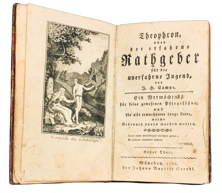 Theophron, oder der erfahrene Rathgeber für die unerfahrne Jugend. Ein Vermächtniß für seine gewesenen Pflegesöhne . 2 Tle in 1 Bd. 279927BB E800 4918 B749 4FFD7A331F7F