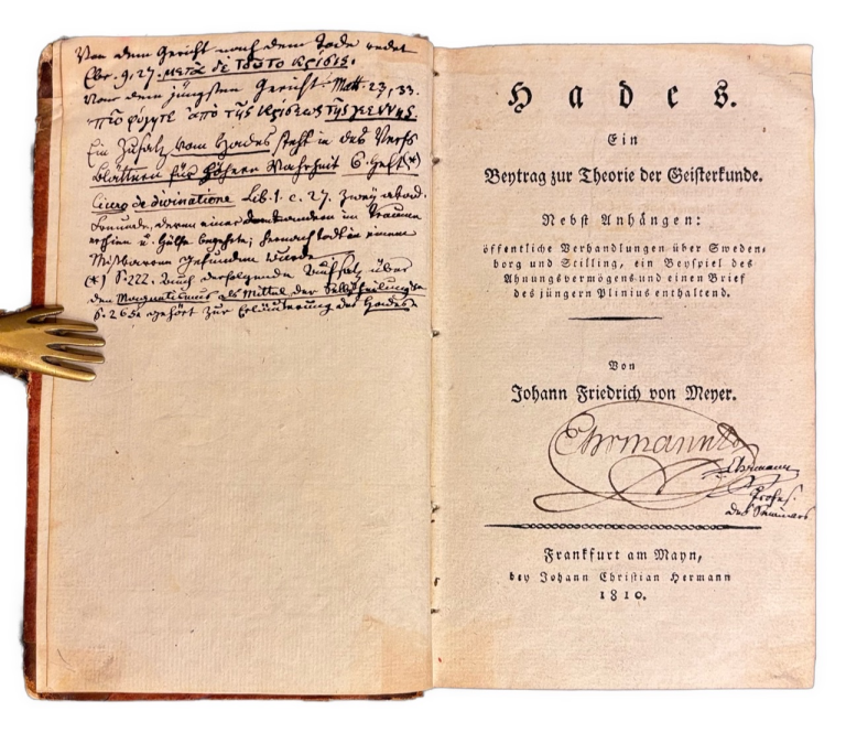 Hades. Ein Beytrag zur Theorie der Geisterkunde; nebst Anhängen: öffentliche Verhandlungen über Swedenborg und Stilling, ein Beyspiel des Ahnungsvermögens und einen Brief des jüngern Plinius enthaltend 55816B94 9F92 418A A43C 73141F931402