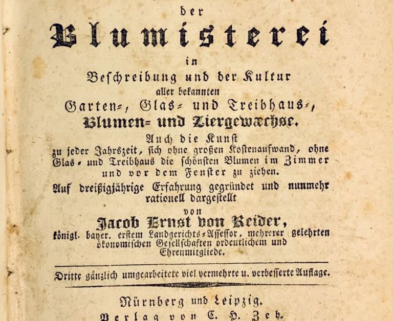 Die Geheimnisse der Blumisterei in Beschreibung und Kultur aller bekannten Garten, Glas und Treibhaus, Blumen und Ziergewaechse 562A69D9 E5EE 4FC3 9C5F C1D2AE50C0EC2