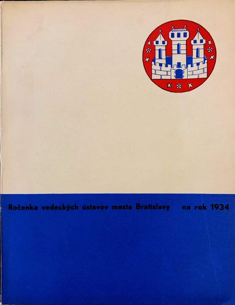 Ročenka vedeckých ústavov mesta Bratislavy na rok 1934 File 13.1.17 12 57 17