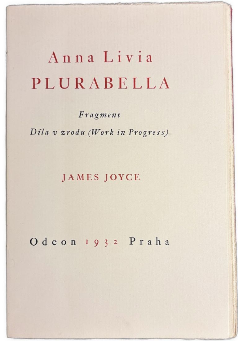 Anna Livia Plurabella. Fragment diela v zrode (Work in Progress) - Čislovaný exemplár, 1. ČESKÉ VYDANIE IMG 2937