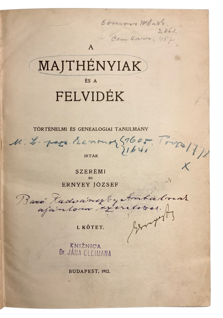 A Majthényiak és a Felvidék. Történelmi és genealogiai tanulmány IMG 6190