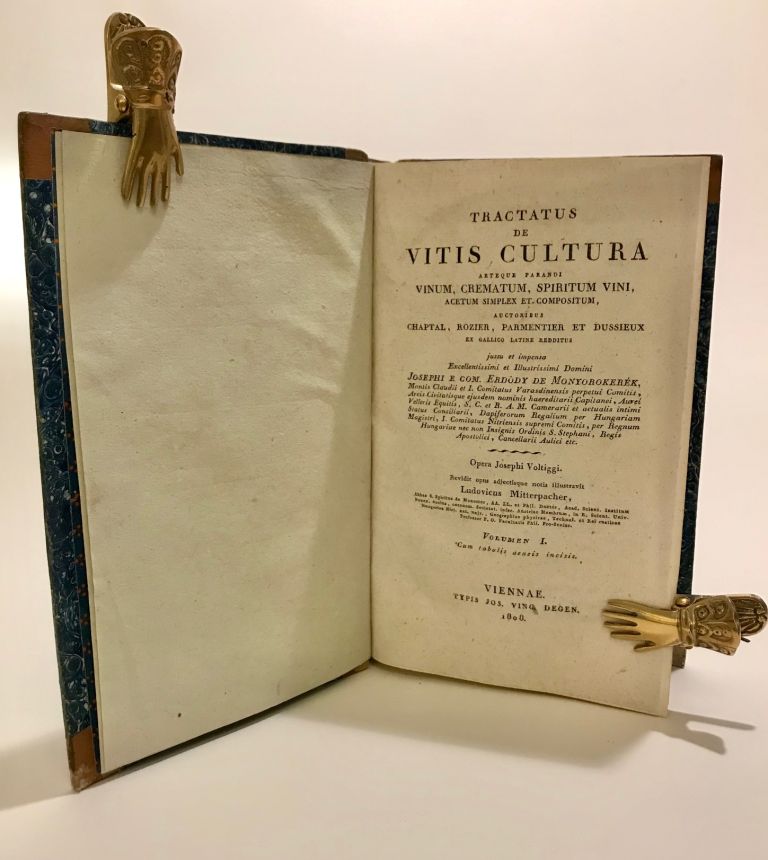 Tractatus de vitis cultura arteque parandi vinum, crematum, spiritum vini, acetum simplex et compositum, auctoribus Chaptal, Rozier, Parmentier et Dussieux ex gallico latine redditus jussu IMG 6665