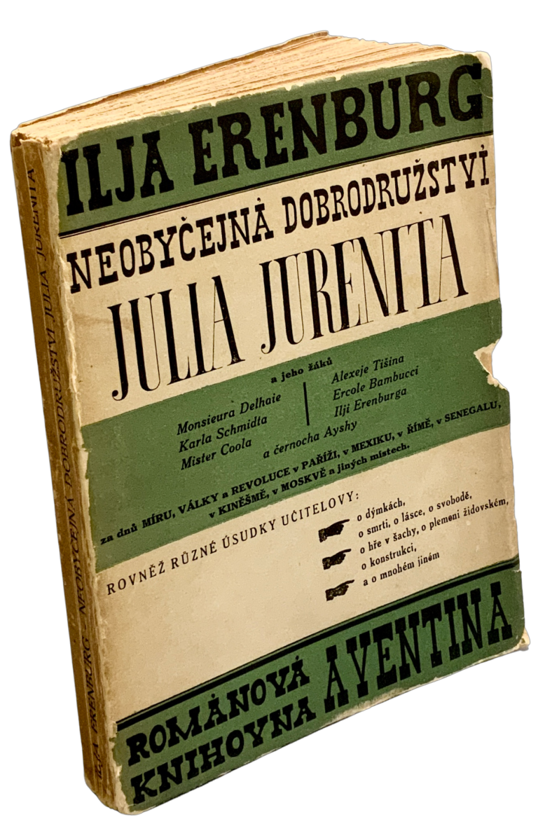 Neobyčejná dobrodružství Julia Jurenita a jeho žáků (obálka K. Teige) IMG 6844