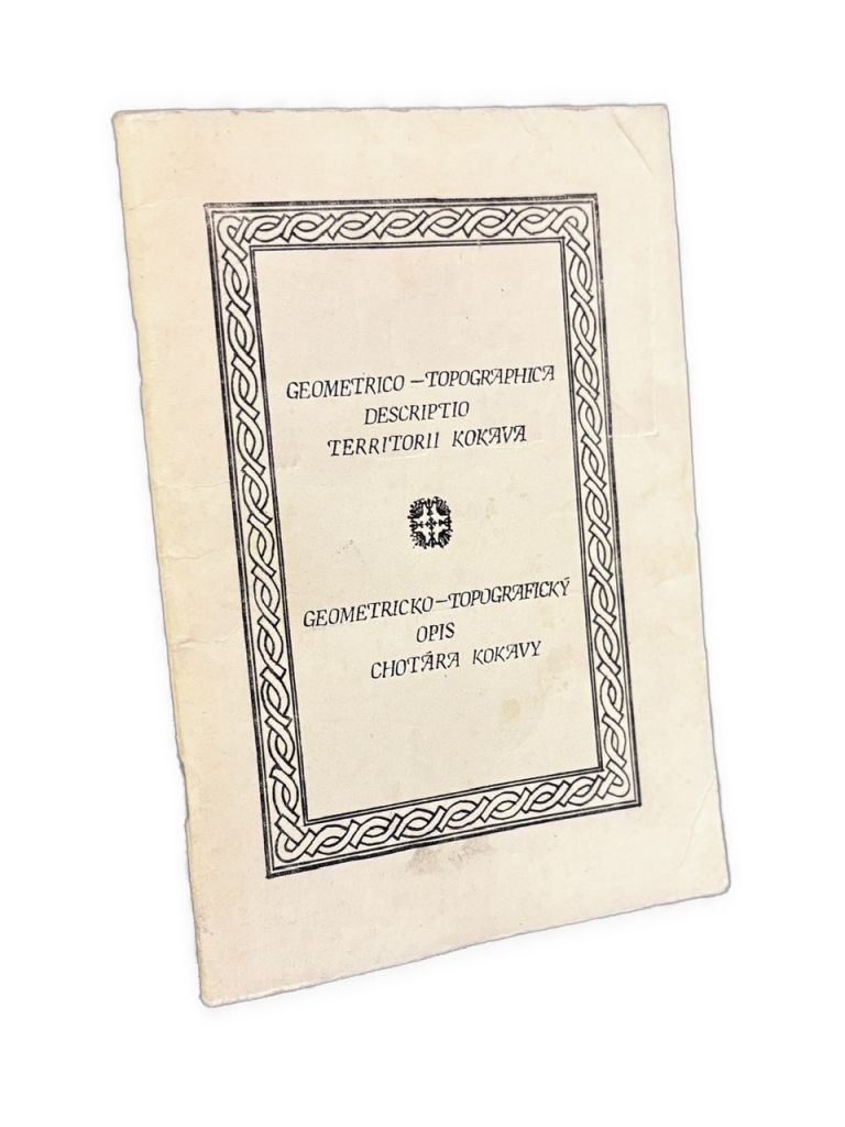 Geometricko - topografický opis chotára Kokavy. Geometrico - topographica descriptio territorii Kokova IMG 6927