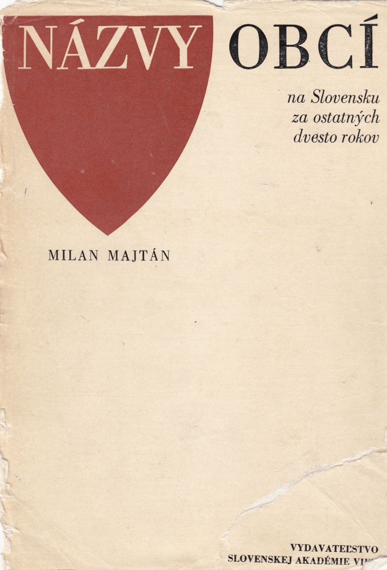 Názvy obcí na Slovensku za ostatných 200 rokov 1. vydanie IMG 71