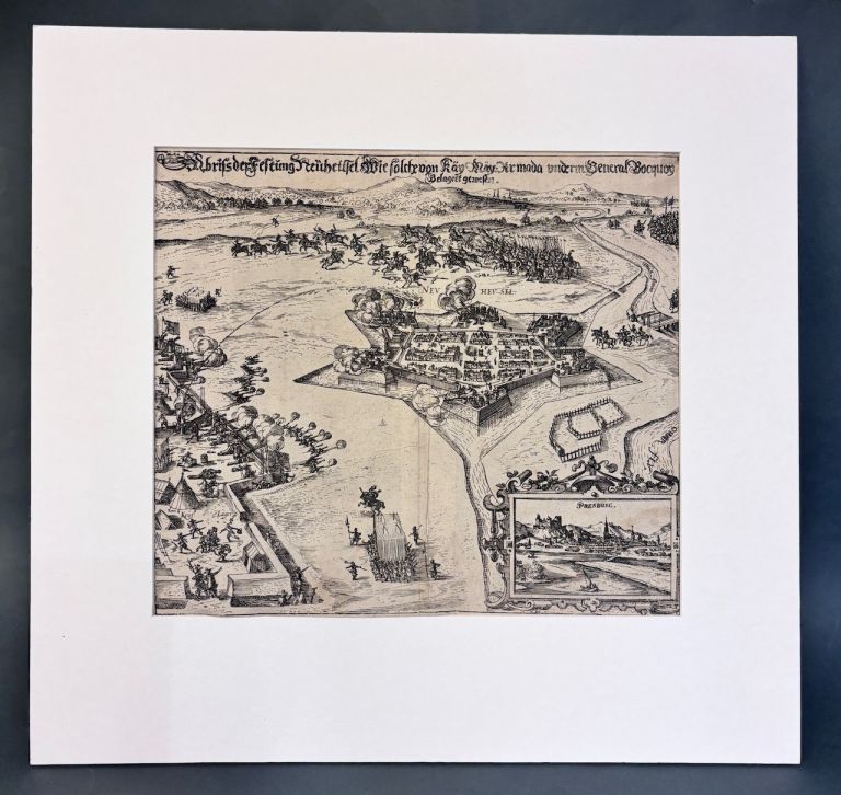 Dobíjanie pevnosti Nové Zámky a pohľad na Bratislavu z juhu - Abriss der Festung Neüheusel Wie solche von Käy May: Armada underim General Bocquoy Belagert gewest IMG 7108