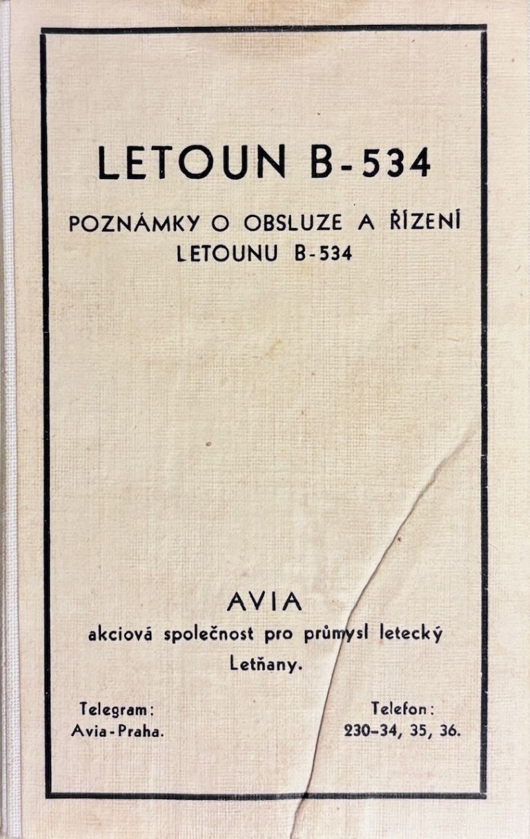 Letoun B - 534 - technické leporelo IMG 7376