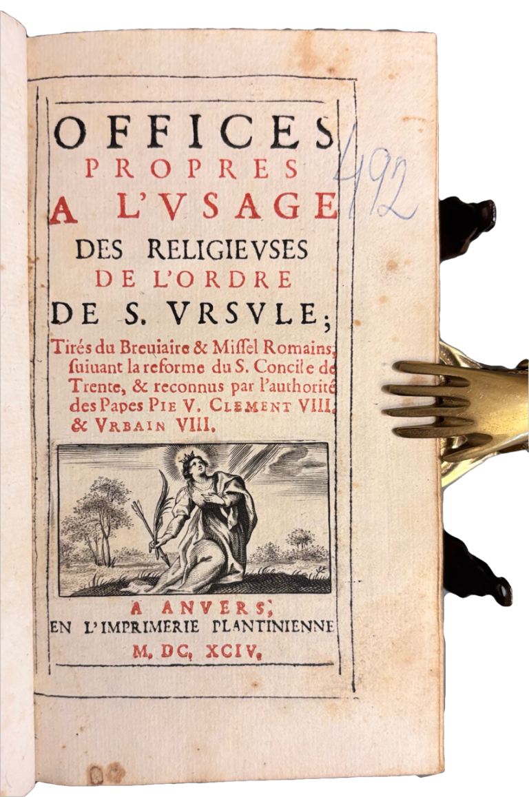 ORDRE DES URSULINES -Offices propres à l'usage des religieuses de l'ordre de S. Ursule (Vlastné ofíciá pre rehoľníčky rádu sv. Uršule) IMG 8040